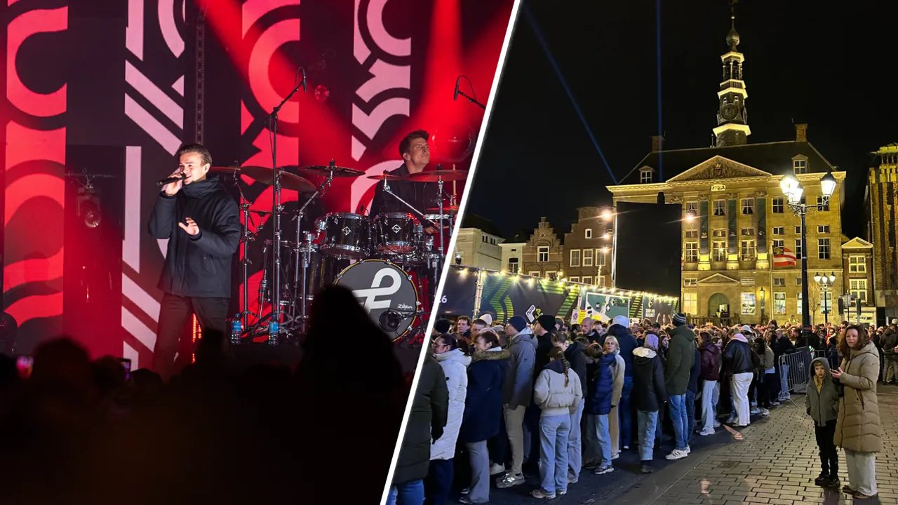 Markt is vol Flemming rij Serious Request