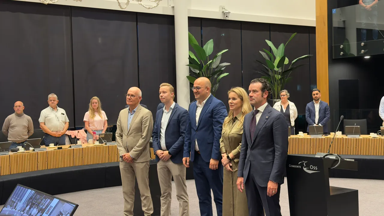 Het nieuwe gemeentebestuur in Oss.