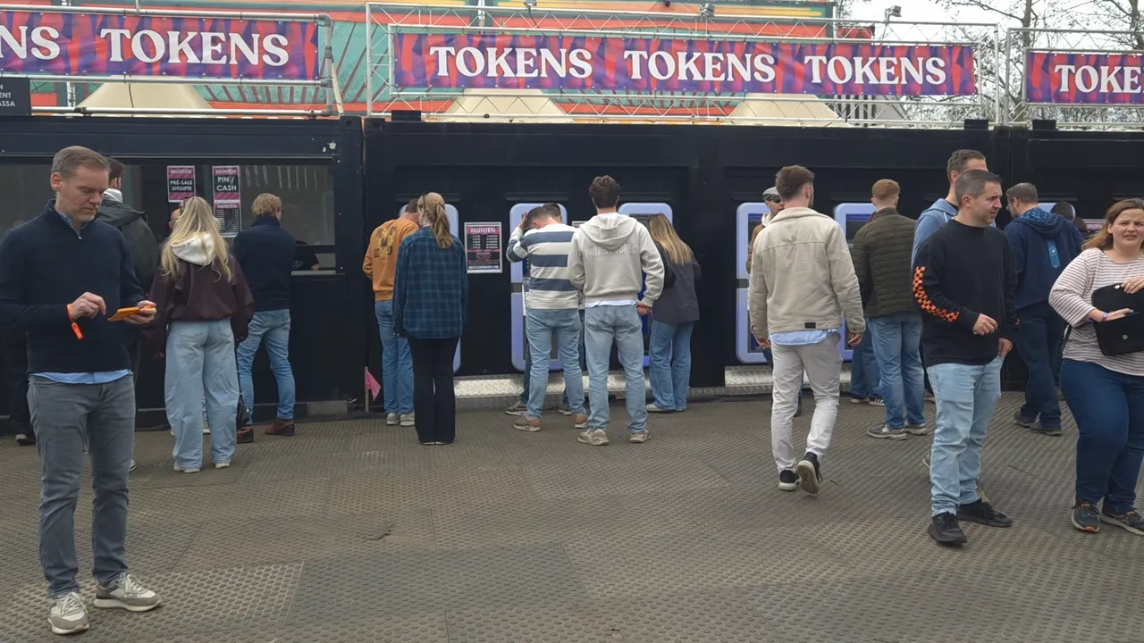 Rijen voor de munten