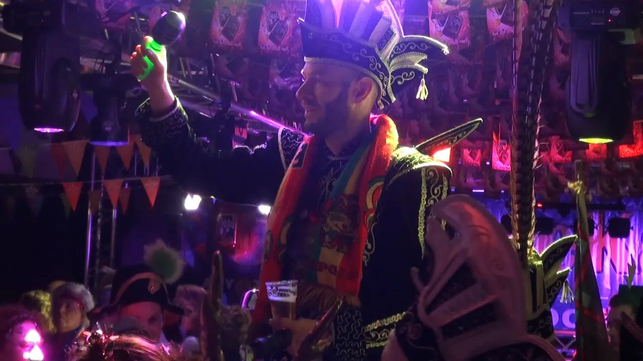 Prins aan het feesten