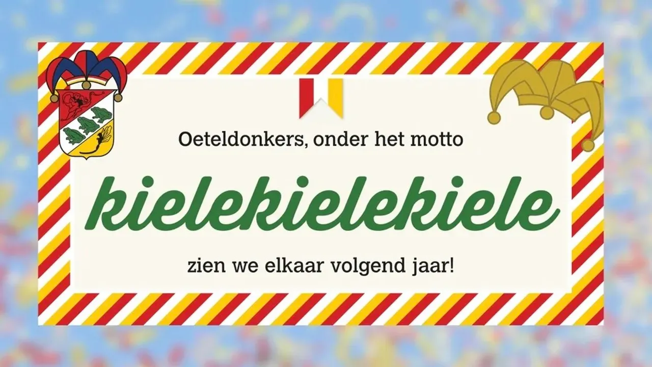 Het nieuwe motto voor het carnaval van volgend jaar
