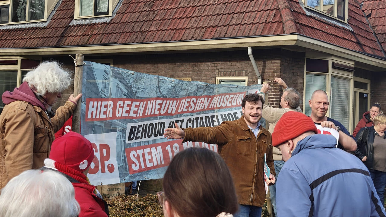 De start van de verkiezingscampagne van de SP in Den Bosch