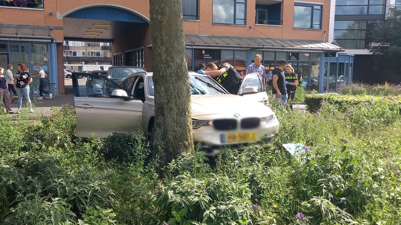 Auto schiet uitrit uit en botst tegen boom in Uden