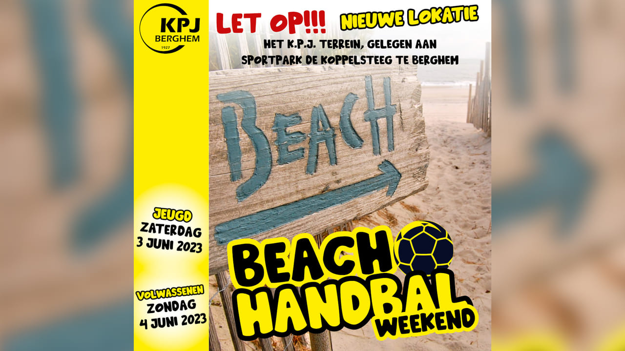 Beachhandbaltoernooi in Berghem keert na drie jaar terug op nieuwe locatie