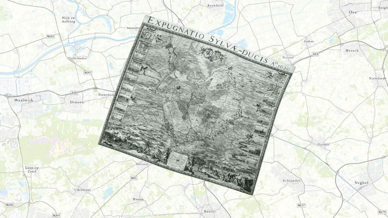 Beleg van ‘s-Hertogenbosch 1629 te zien met interactieve kaart