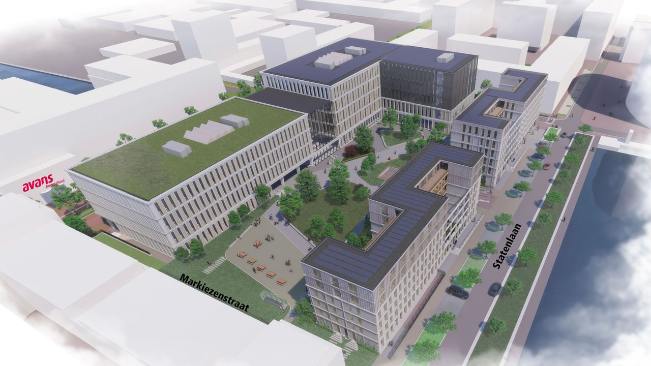 Avans in Den Bosch start al in de zomer met bouw nieuwe school en studentenwoningen