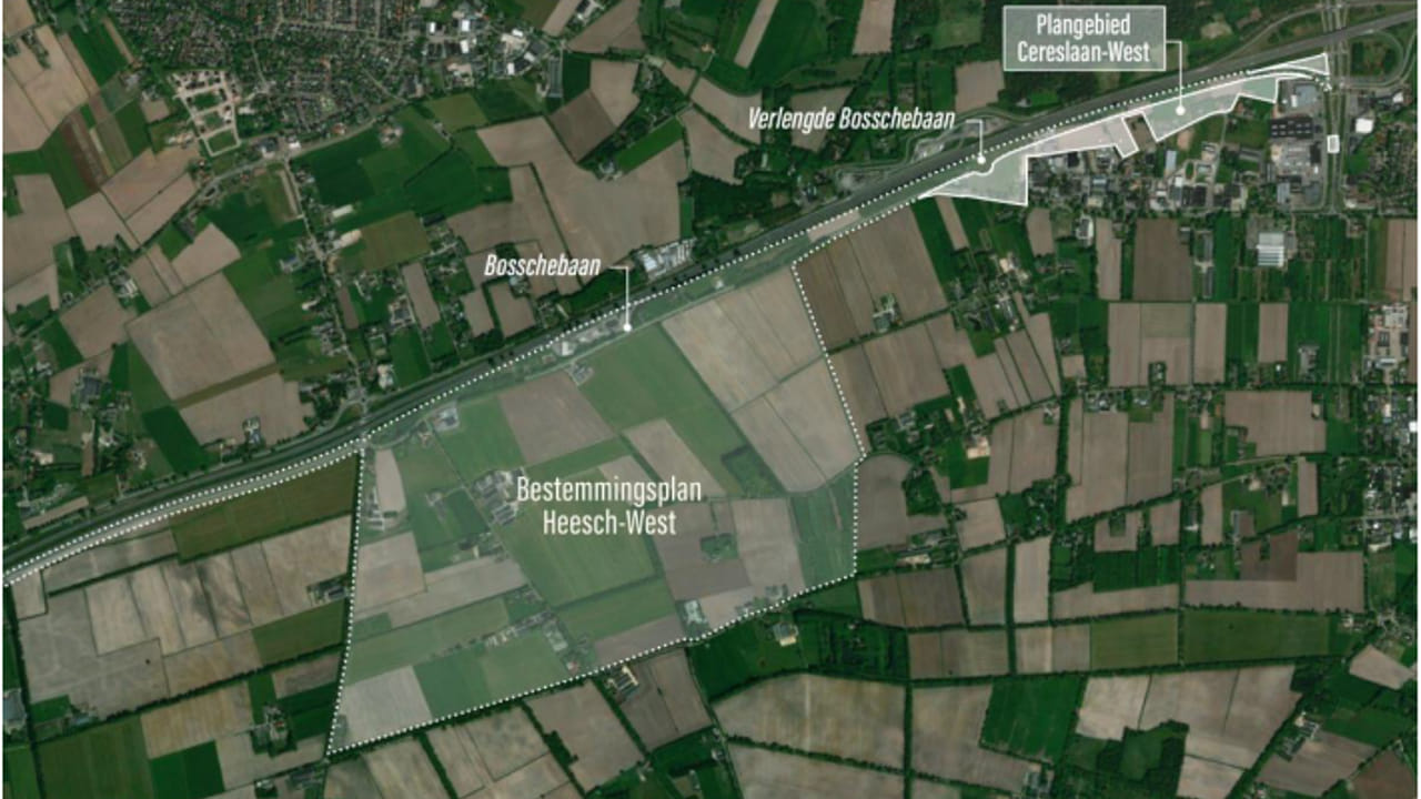 Vijf hectare aan bedrijventerrein langs A59: 'Gigantisch veel vraag'