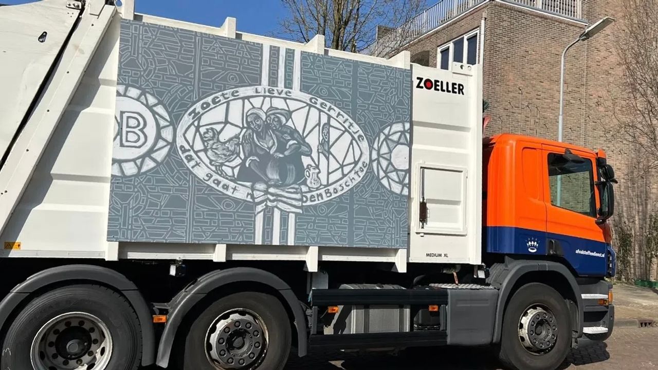 Den Bosch wil meer versierde vuilniswagens en zoekt kunstenaars
