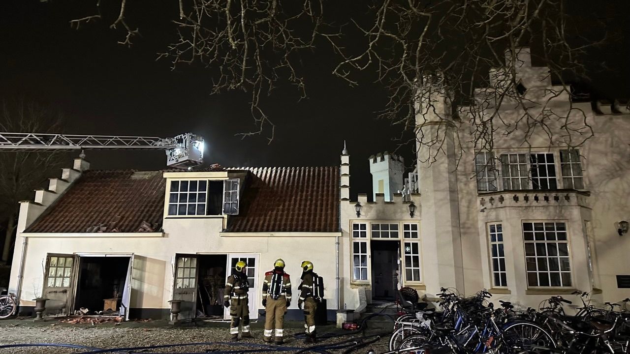 Vooral rookschade bij brand Kasteel Meerwijk in Den Bosch