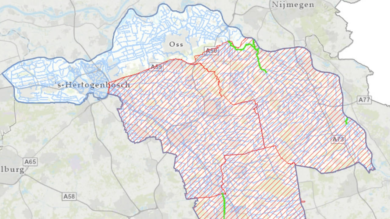 Ook beroepstelers mogen niet meer sproeien met water uit sloten en beken