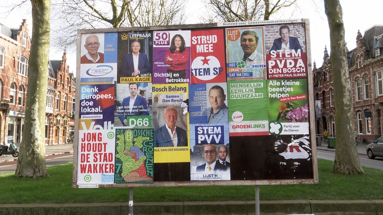 16 partijen waarvan 7 éénpitters, Den Bosch heeft de meeste partijen in de raad van heel Nederland