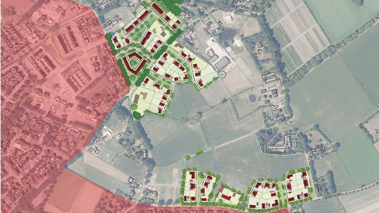 Plan voor 119 woningen op plaats van drie veehouderijen in Heeswijk-Dinther