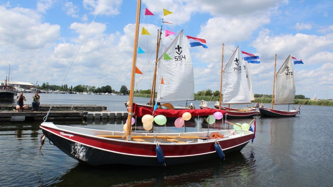 Waterscouting groeiende in Oss, nieuwe zeilboot in gebruik genomen