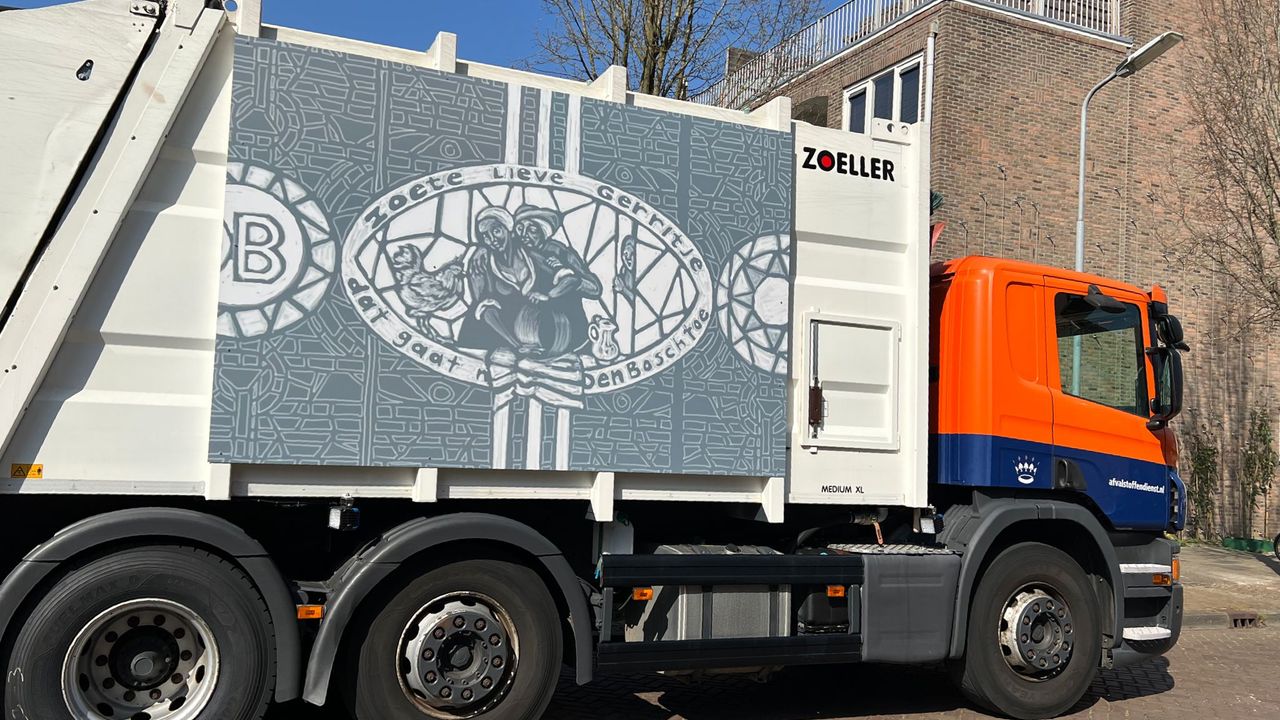 Eerste rijdende kunstwerk al de weg op in Den Bosch