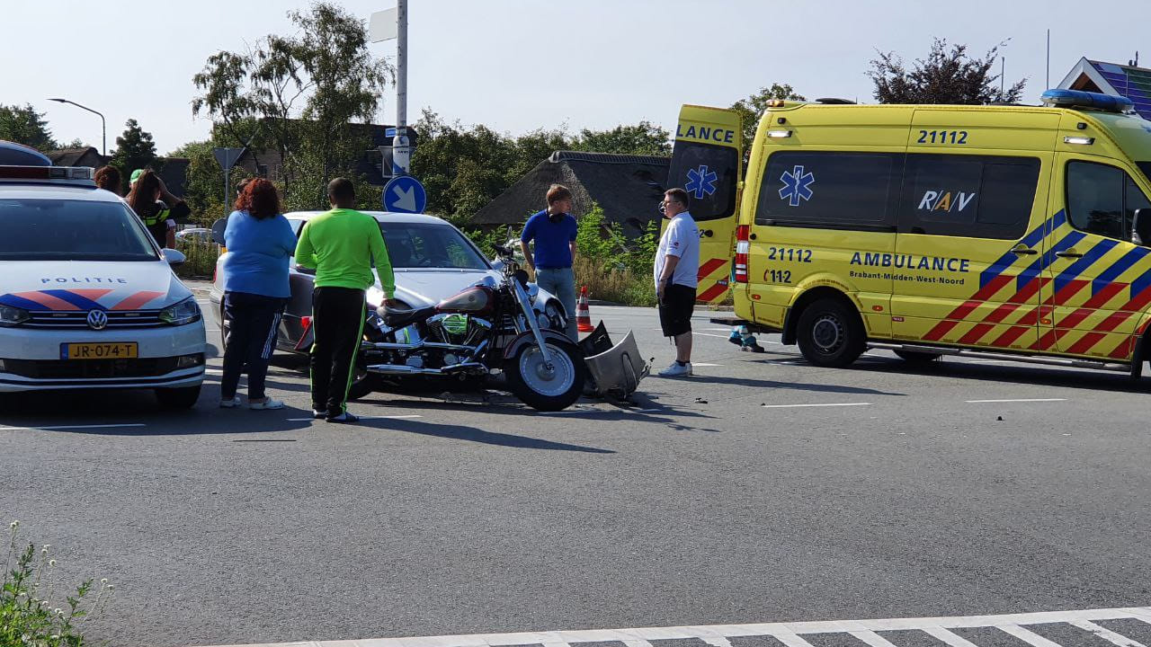 Motorrijder gewond bij ongeval in Nistelrode .