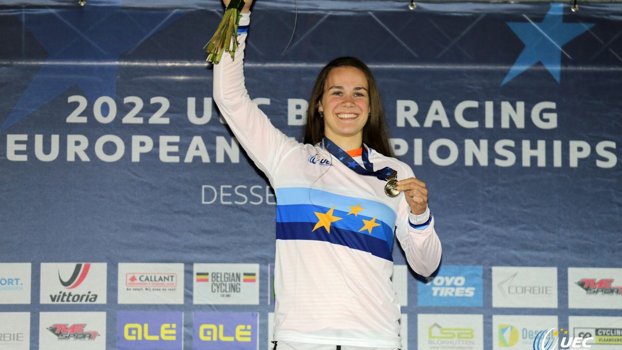Na EK-titel droomt Nulandse BMX'ster Renske van Santvoort (18) van Olympische Spelen