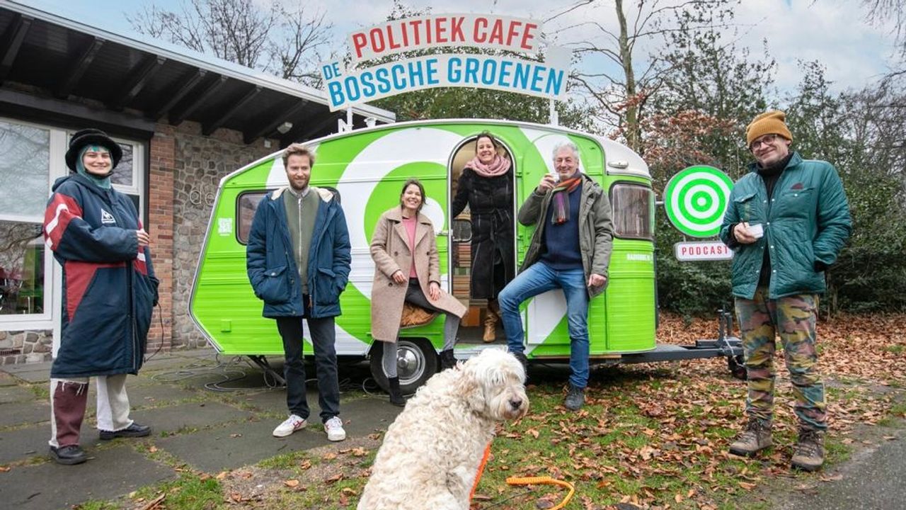 De Bossche Groenen wil met podcast vanuit caravan de kiezers bereiken