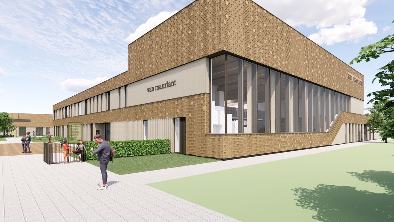 Bouw nieuwe school Van Maerlant in volle gang