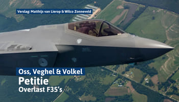 Veghelaar start een petitie tegen gevechtsvliegtuigen op vliegbasis Volkel