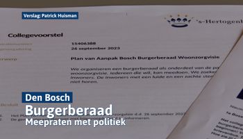 Burgers mogen vanaf nu meepraten over beleid: Bosch burgerberaad van start